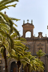 St. Anne Kathedrale mit Palmen