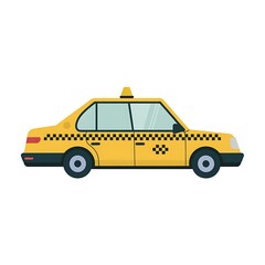 Yellow Taxi Cab Illustration