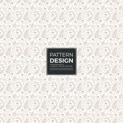 Antique floral damask pattern background with place for text