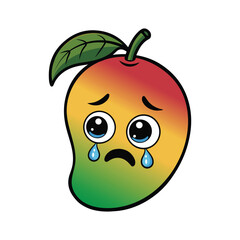 Mango cartoon type vector art illustration