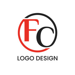 Obraz premium Modern FC Logo Design Template
