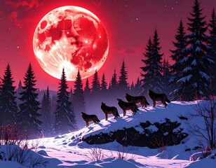 Blood Moon Ultra-detailed close-up