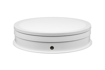 White rotating product display stand