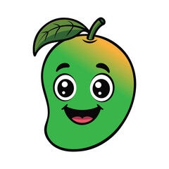 Mango cartoon type vector art illustration
