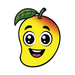 Mango cartoon type vector art illustration