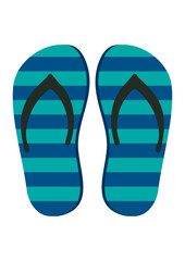  Beach flip flops or slippers Vector design