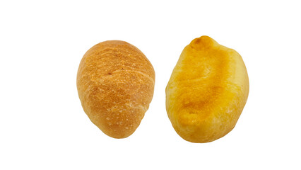 Salted Bread isolated on Transparent background.