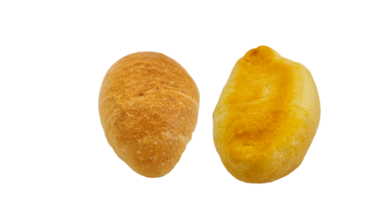 Salted Bread isolated on Transparent background.
