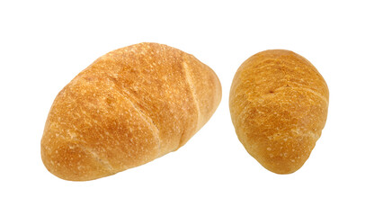 Salted Bread isolated on Transparent background.