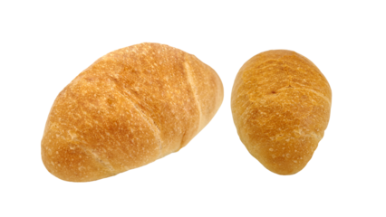 Salted Bread isolated on Transparent background.
