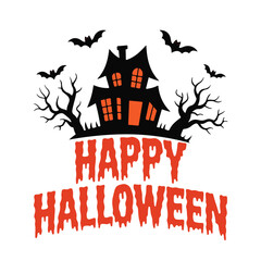 Happy halloween vector invitation card