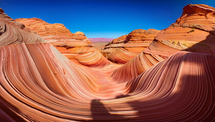 arizona wave abstract canyon antelope desert landscape panorama
