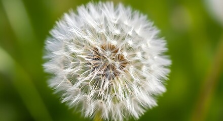 Fototapeta premium Dandelion Seed Head Close Up.
