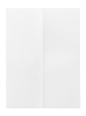 Folded paper with visible crease in the middle