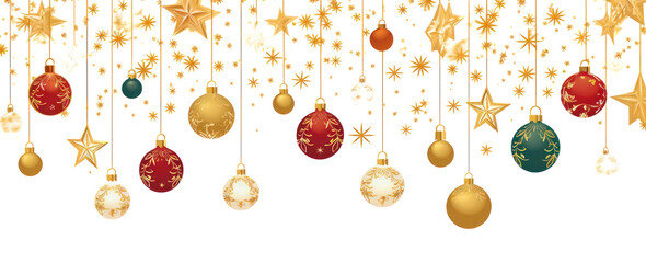PNG Christmas ornaments invitation border christmas illustration background.