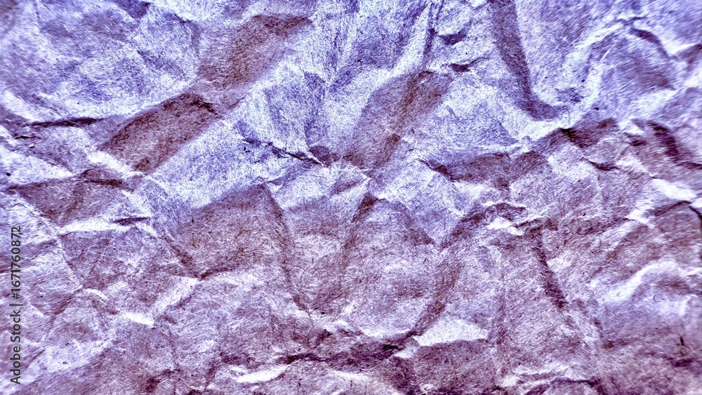 Poster crumpled metallic lavender paper texture with shimmering folds for abstract background or creative d