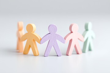 Group of people are holding hands in a circle.