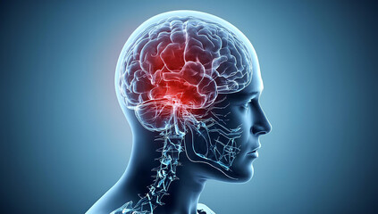 Obraz premium Neurological Disorder, Migraine, or Headache