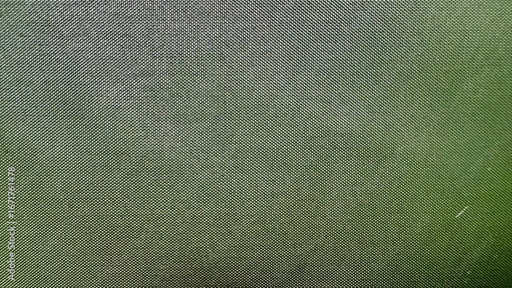 Poster subtle olive green woven fabric texture with fine diagonal pattern for textile background or minimal