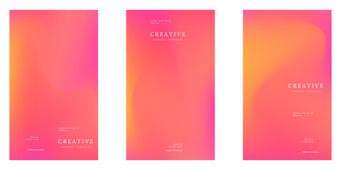 Creative Minimal Gradient Poster Design Background