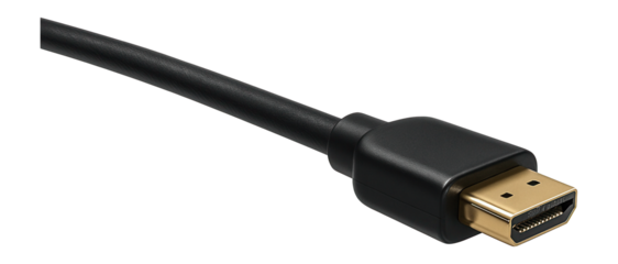 HDMI cable with gold-plated connectors