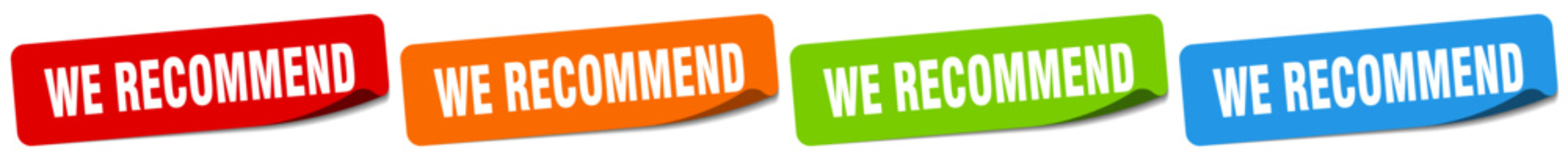 we recommend sticker. we recommend sticker set on white background