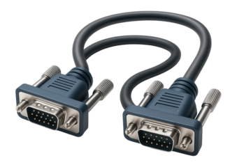 VGA cable with thumb screws