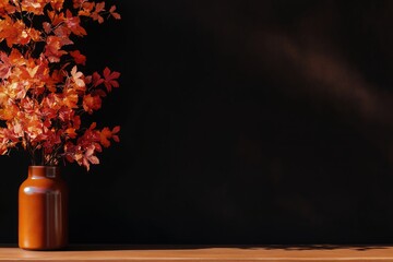 Simple Black Dark Fall Background