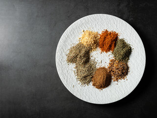 Various spices and food ingredients