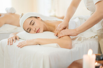 Spa massage therapy for modern wellness and burnout recovery. Relaxing body treatment for self-care, stress relief, and mental balance.