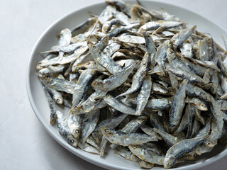 Dried anchovies, dried fish ingredients