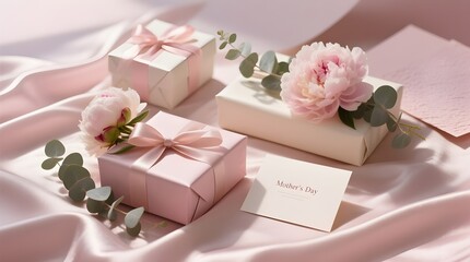 Mother's Day Gifts with Pink Peonies