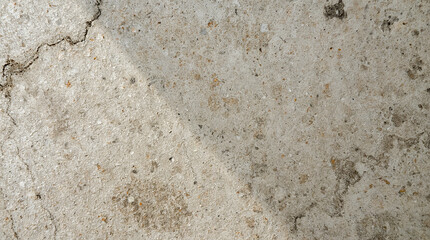 Close-up view of a textured concrete surface with subtle cracks and imperfections, displaying a rough, grainy finish with flecks of aggregate.