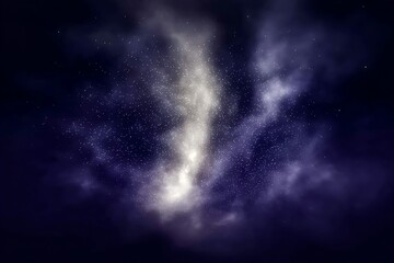 Fototapeta premium Stunning Night Sky with Vibrant Stars and Colorful Cosmic Clouds in Deep Space