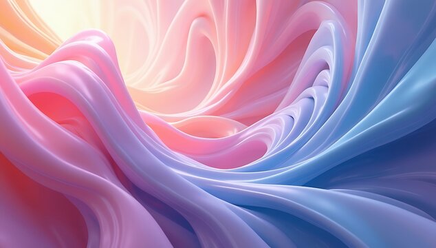 Looping animated abstract shapes floating, morphing liquid colors, surreal dynamic movement, vibrant flowing gradients, digital visual art