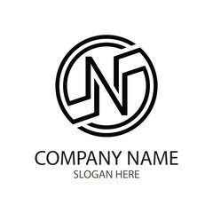 NN letter logo design, suitable for company name