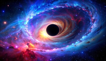 Obraz premium Colorful cosmic vortex