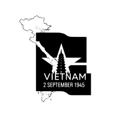 vector illustration of a Vietnam Independence Day