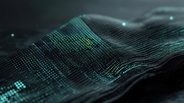 Abstract digital waves - Powered by Adobe