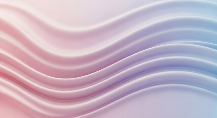 Abstract pastel wave background, smooth flowing curves and gradient colors.