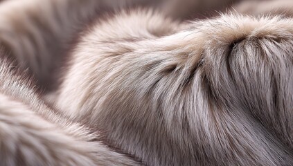 Close-up view of faux fur texture.
