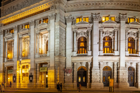 Vienna, Austria 3-19-2025 The national theater of Austria in Vienna. It is the most important German-language theater and one of the most important theatres in the world.