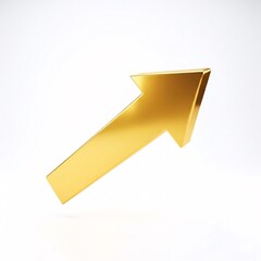A vertical golden arrow pointing upwards,
