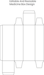 Medicine Printable Dieline Design