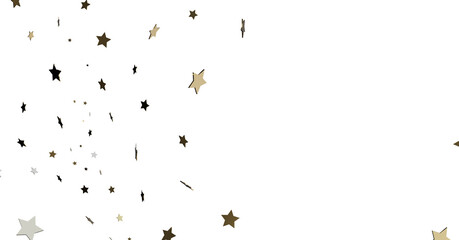 Gold and Black Star Confetti Background
