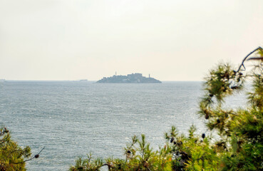 panoramic view of  yassiada island in marmara sea
