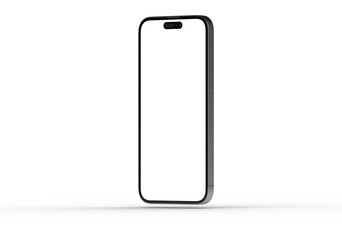 High-quality image of a modern smartphone with a blank screen, perfect for app presentations or website mockups.