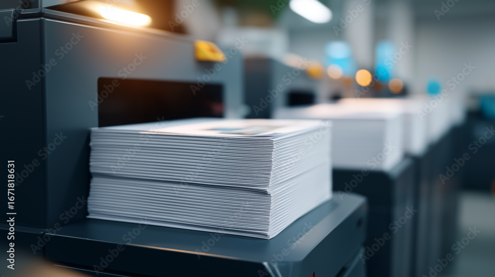 Poster an on demand book printing facility produces a single copy of a book as it is ordered. the digital p