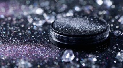 Cosmetic styled photography lifestyle beauty inspiration balance harmony decorative composition cultural aesthetics creativity modern artistic glitter powder design