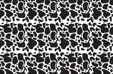 Seamless Abstract Silhouettes Pattern | Modern Shape Doodle Line Pattern | Vector Illustration